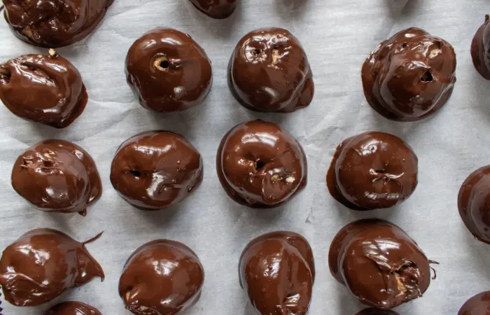 chocolate covered peanut butter wafers