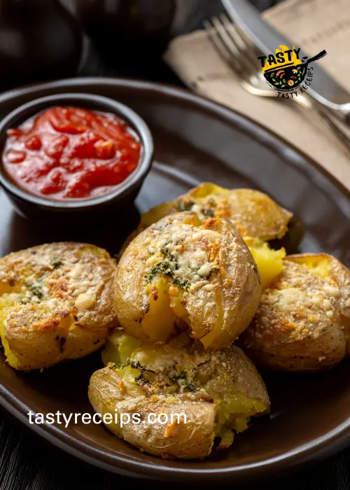 smashed potatoes parmesan